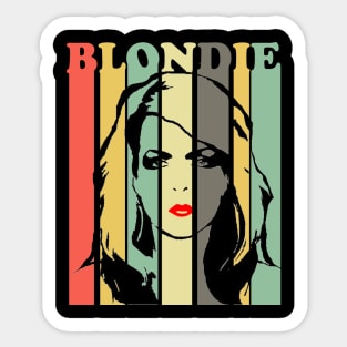 Blondie Retro Stripes Sticker